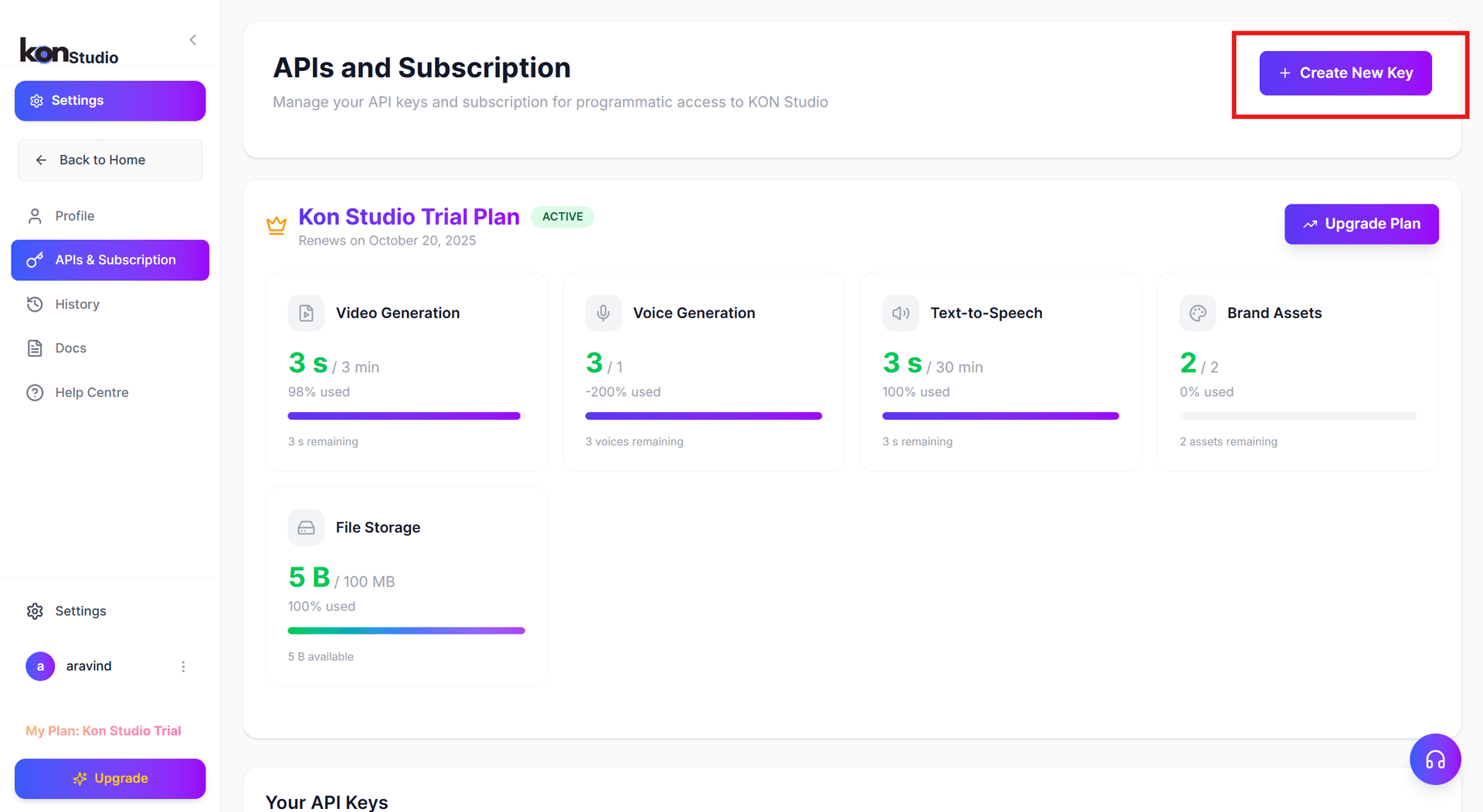 Step 5 - Name and Create Key